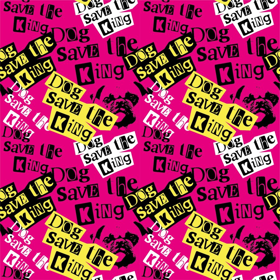 Topdog God Save the King adjustable dog harness