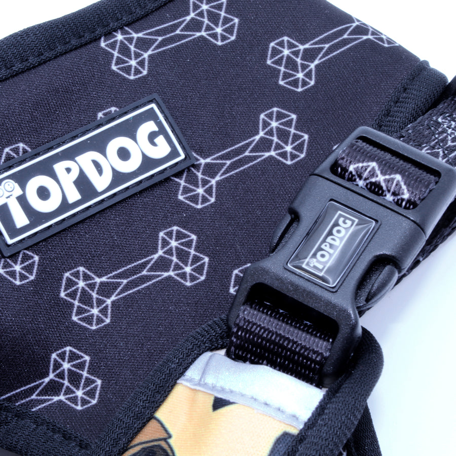 GIve the Dog a Bone Topdog Reversible Dog Harness