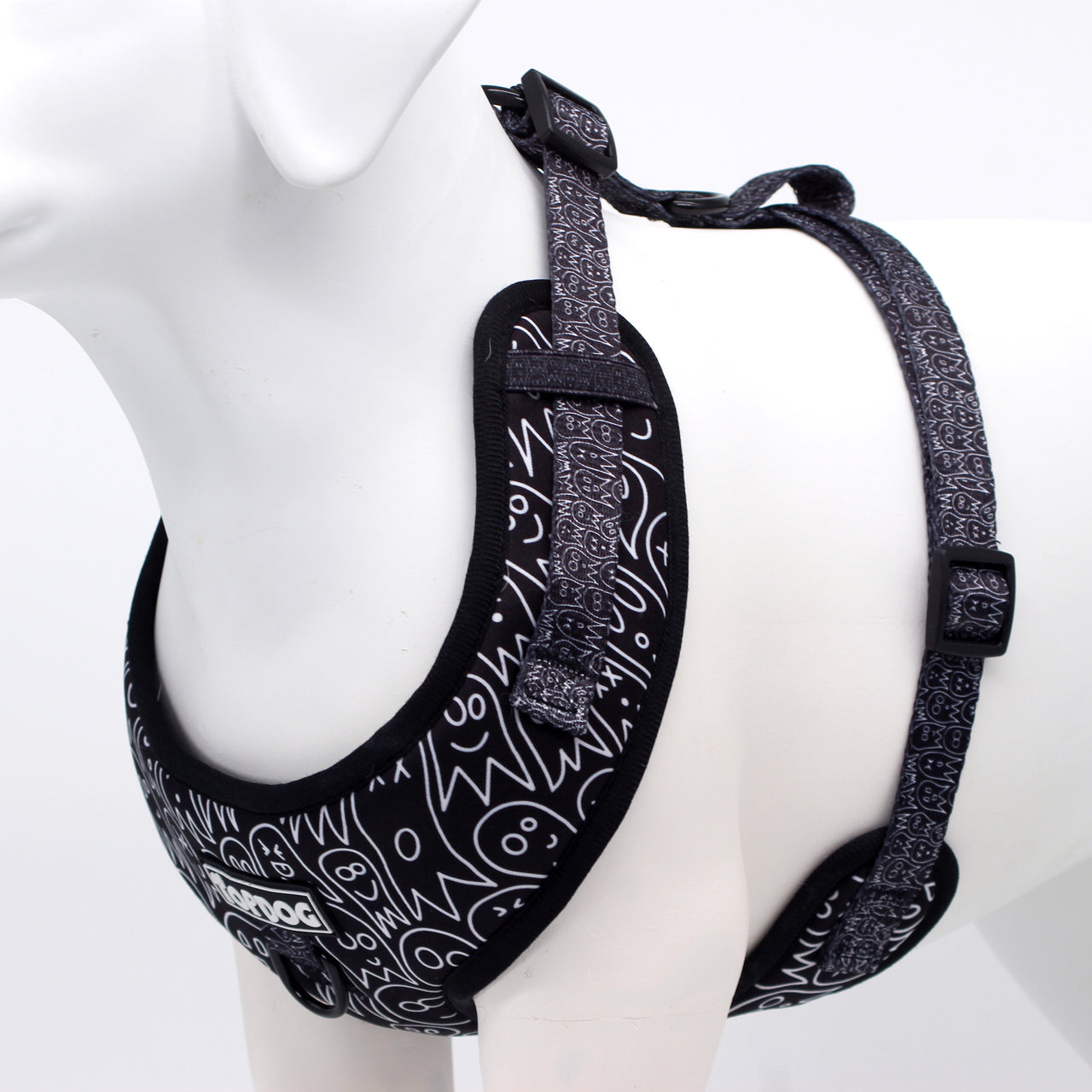 A TopDog adjustable Squad Ghouls dog harness