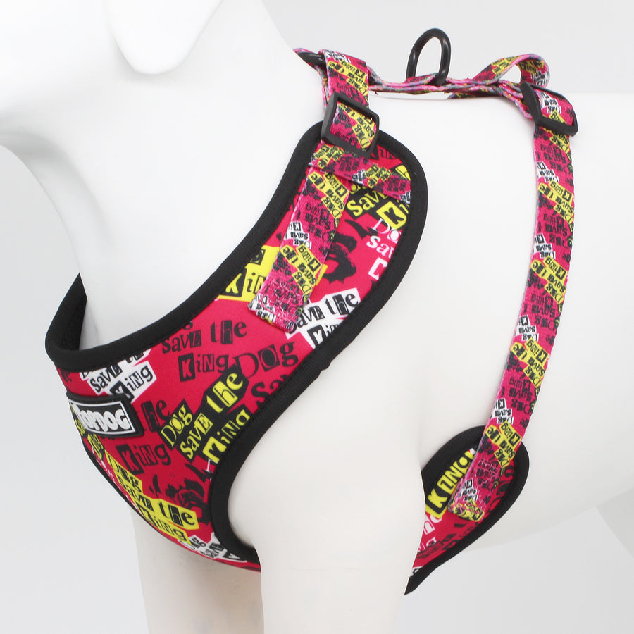 Topdog God Save the King adjustable dog harness
