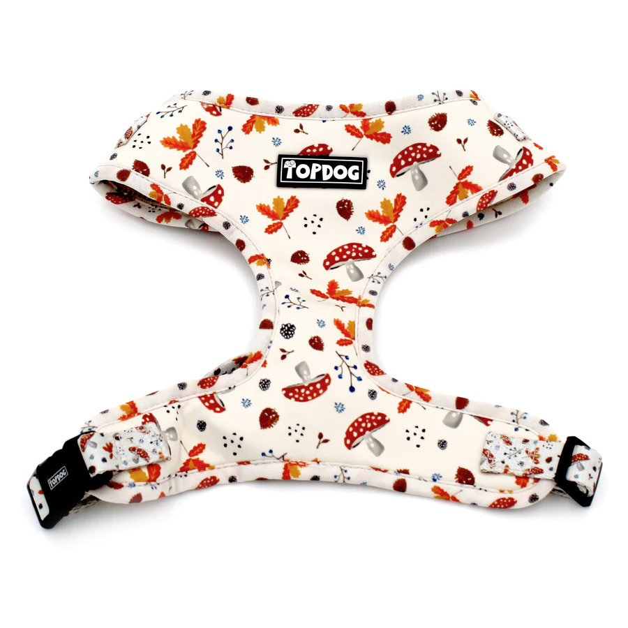 TopDog Harnesses Woodland Treasures Reversal Harness Front View
